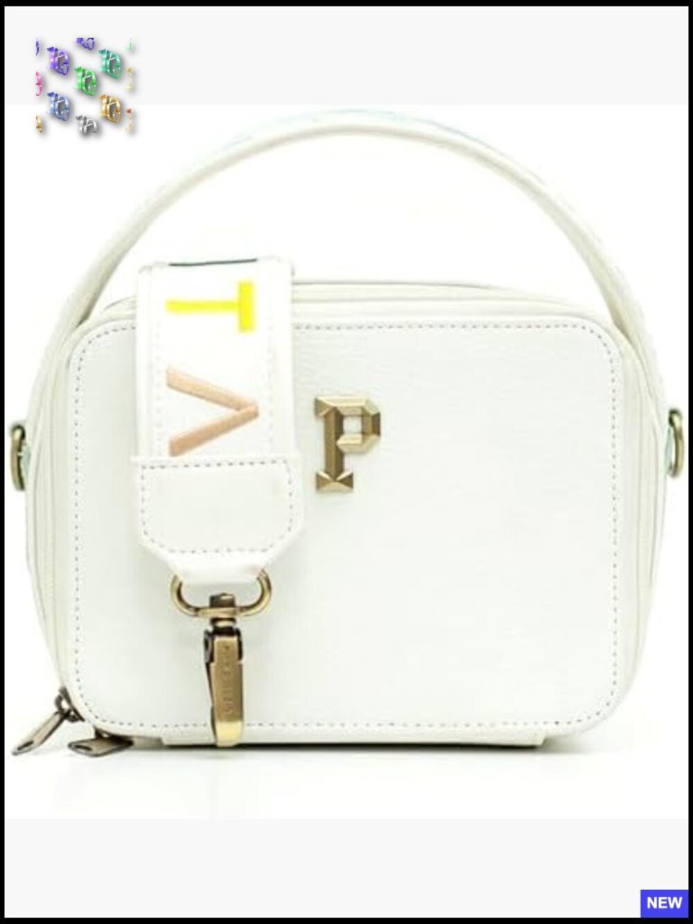 Petite Crossbody Bag - Faux Leather, Adjustable Strap, Lightweight Structured
